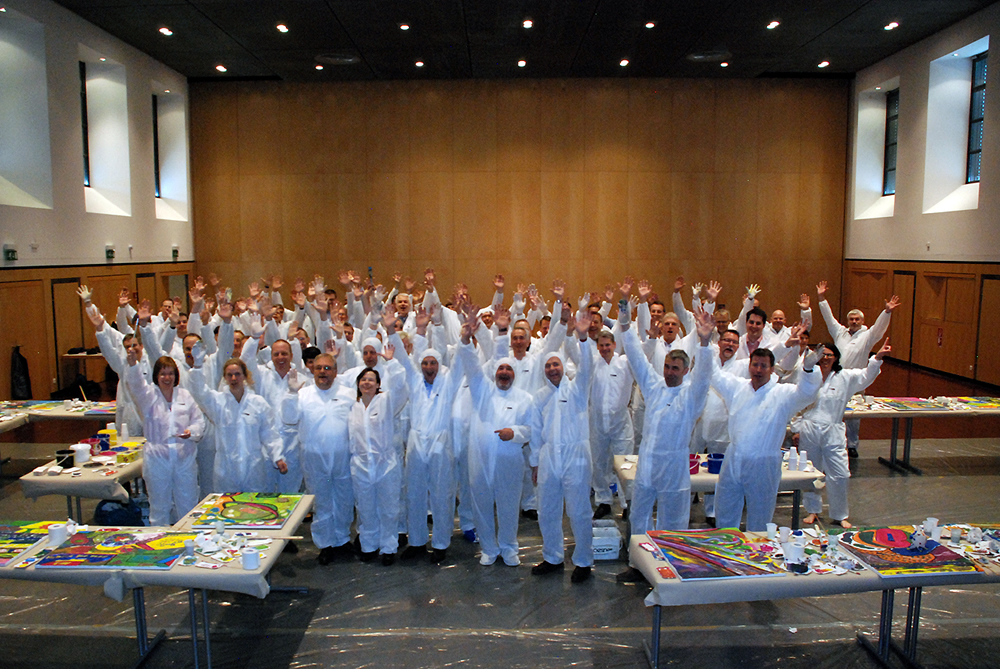 Kresative Teamevents mit FIRMEN MALEN