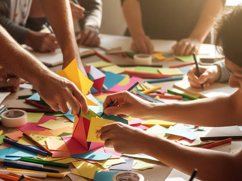 mit KI-bearbeitetes Bild ART.in.use-Teamcoaching neuer Führungsteams