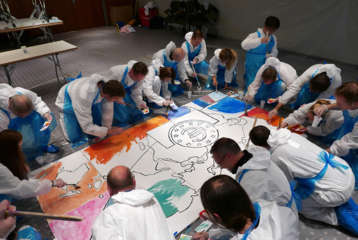 FIRMEN MALEN Workshop als kreatives Teambuilding für Schweizer Unternehmen
